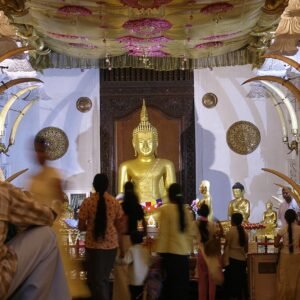 Temple of the Tooth (Sri Dalada Maligawa) in Kandy, Sri Lanka